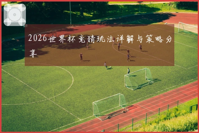 2026世界杯竞猜玩法详解与策略分享